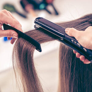 Hair straightening image